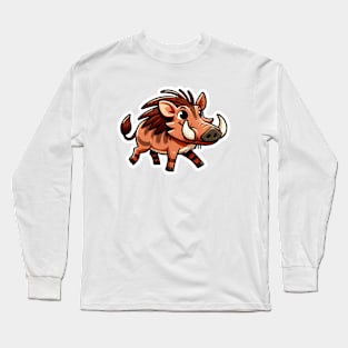 Kawaii Warthog Long Sleeve T-Shirt